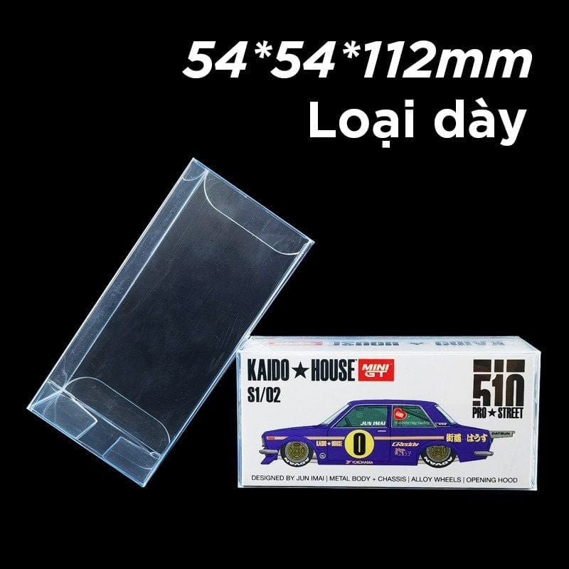  Hộp bảo vệ nhựa Pvc đựng Minigt, KaidoHouse, Poprace, Hotwheels tỉ lệ 1:64 PVC001 