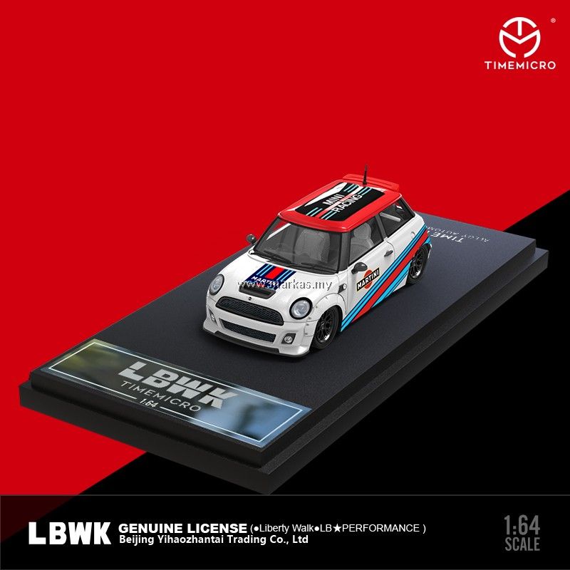  Mô hình xe Mini Cooper Martini racing LBWK Liberty Walk tỉ lệ 1:64 Time micro 