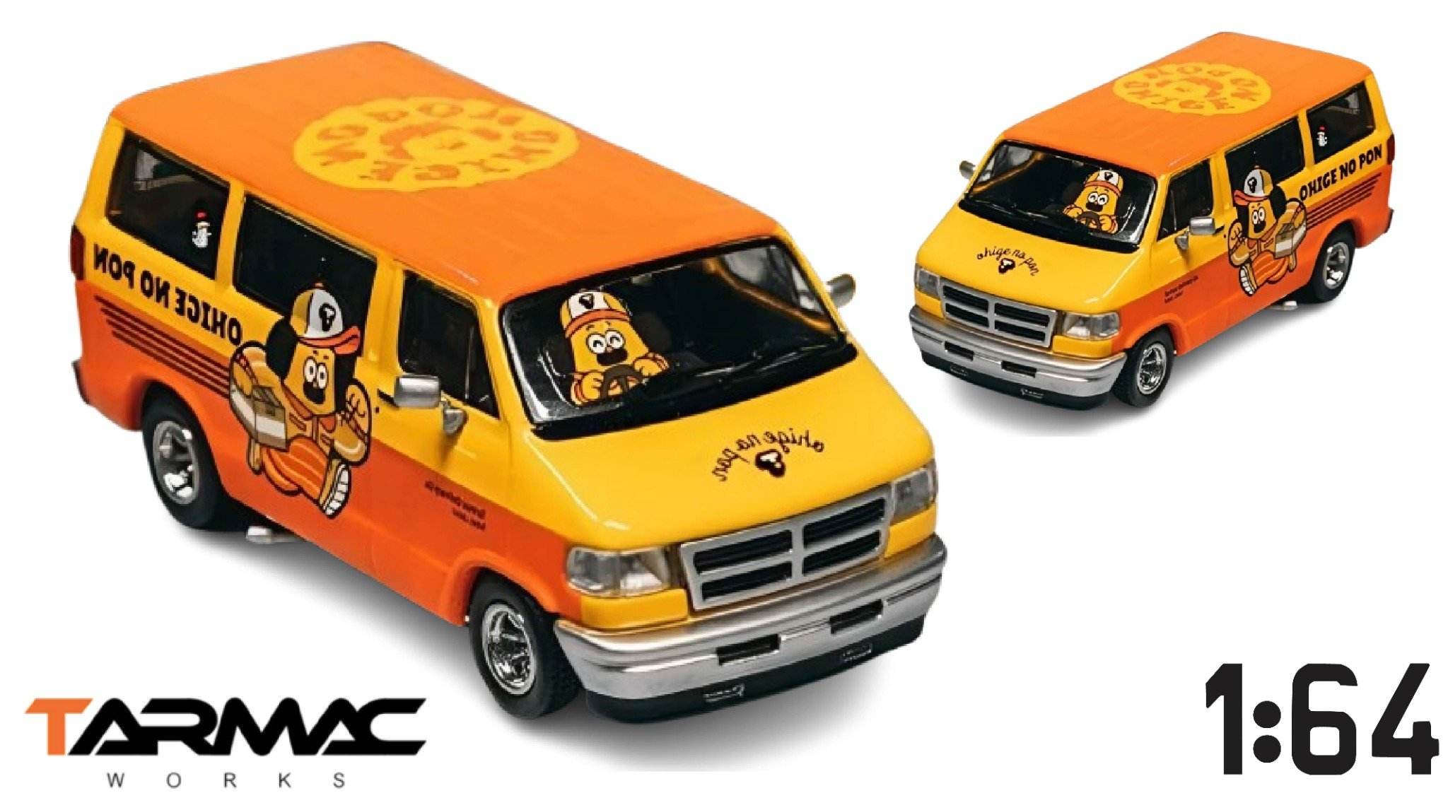  Mô hình xe Dodge Van, OHIGE no PON Limited to 2,544pcs tỉ lệ 1:64 Tarmac Works T64G-TL032-ONP 