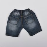  Quần short jean bé trai TrueKids Hàng Xuất Vải Mịn Mềm wash rách 