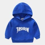  Áo nỉ hoodie trẻ em WELLKIDS, áo nỉ hoodie bé trai có mũ phối chữ 