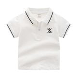  Áo thun polo trẻ em WELLKIDS, áo thun polo ngắn tay bé trai phối sọc 