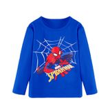  Áo thun trẻ em TrueKids, áo thun dài tay bé trai in hình siêu nhân nhện 
