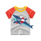  Áo thun ngắn tay bé trai TrueKids in cá mập mang phao 