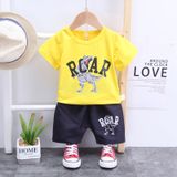  Đồ bộ bé trai TrueKids cotton 100% mềm mịn in hình khủng long 