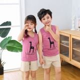  Đồ bộ trẻ em TrueKids, đồ bộ sát nách cho bé trai và bé gái phối hoạt hình 