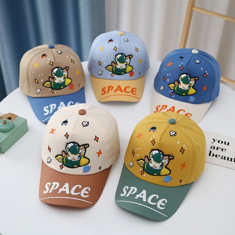  Mũ lưỡi trai cho bé trai TrueKids, nón thêu vũ trụ in space cho bé 2 - 6 tuổi 