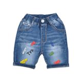  Quần short jean bé trai TrueKids Hàng Xuất Vải Mịn Mềm in TVB 