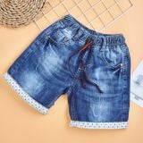  Quần jean trẻ em TrueKids, quần short jean cho bé trai wash xước 