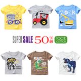  Áo thun bé trai truekids áo phông chất cotton 100% nhiều hình in hàng xuất 