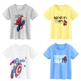  Áo thun bé trai truekids, áo phông chất cotton 100% in hình siêu nhân nhện 