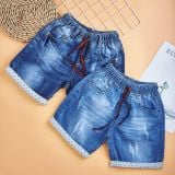  Quần jean trẻ em TrueKids, quần short jean cho bé trai wash xước 