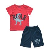  Đồ bộ bé trai TrueKids cotton 100% mềm mịn in hình khủng long 