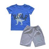  Đồ bộ bé trai TrueKids cotton 100% mềm mịn in hình khủng long 