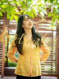 Áo bà ba Hương Lụa áo bà ba lụa tơ tằm màu vàng có họa tiết