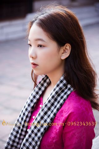 Áo bà ba lụa tơ tằm màu tím