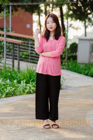 Mua áo bà ba hồng lụa Thái Tuấn