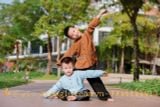 Áo bà ba nâu cho bé