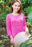 Bán áo bà ba hồng lụa Thái Tuấn