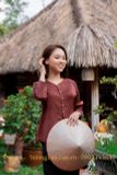 Áo bà ba nữ màu nâu