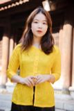 Bán áo bà ba màu vàng lụa tơ tằm