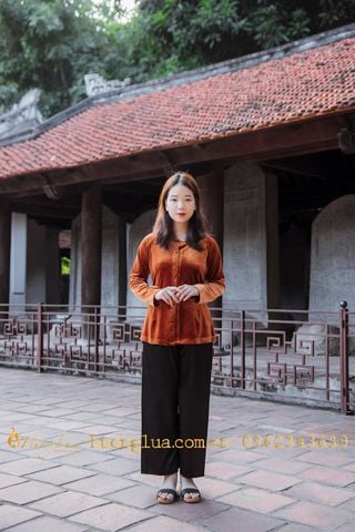 Áo bà ba nữ màu nâu