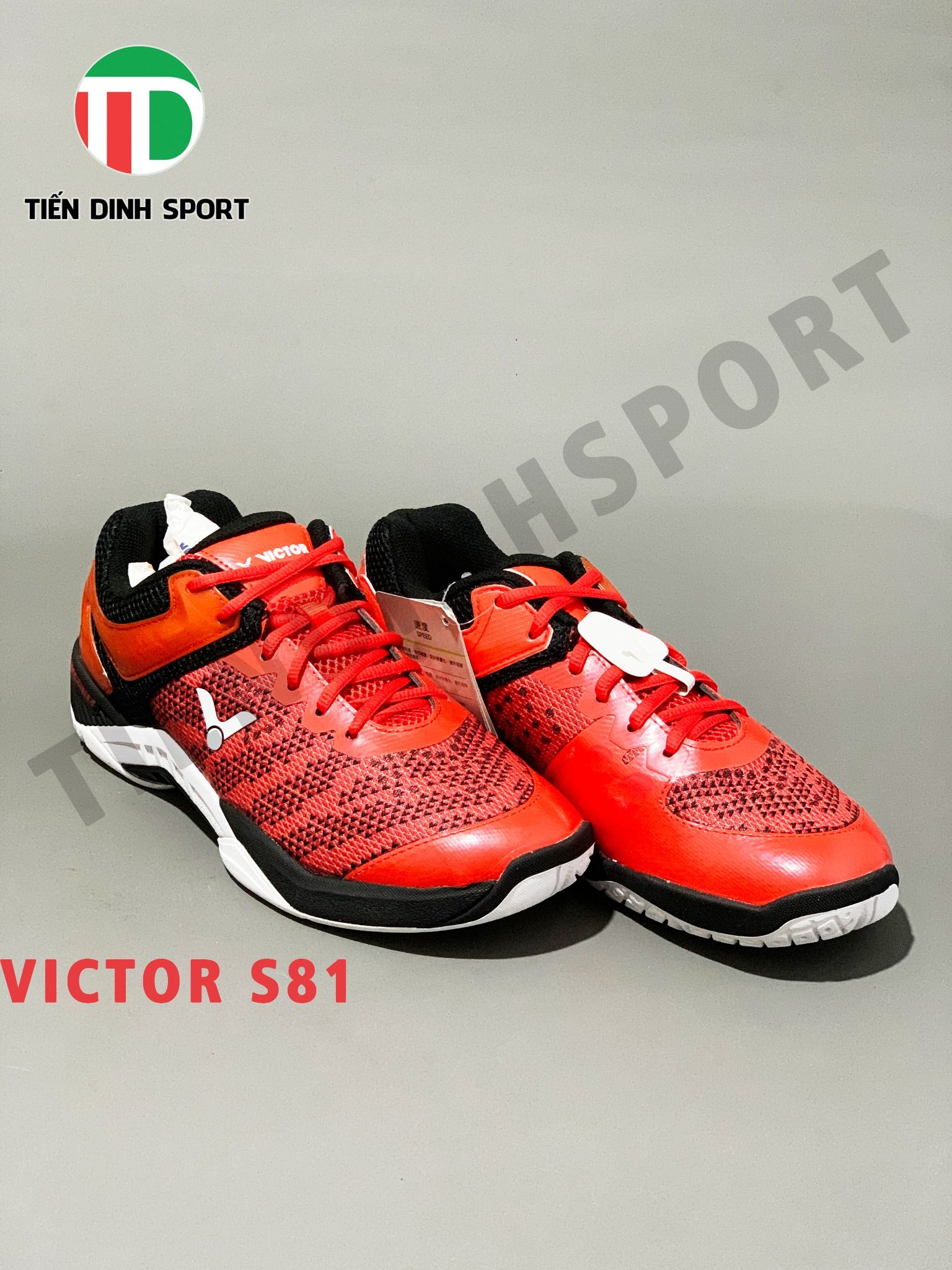 Giày Cầu Lông Victor S81 Đỏ Cam - Tiến Dinh Sport – Tiến Dinh Sport