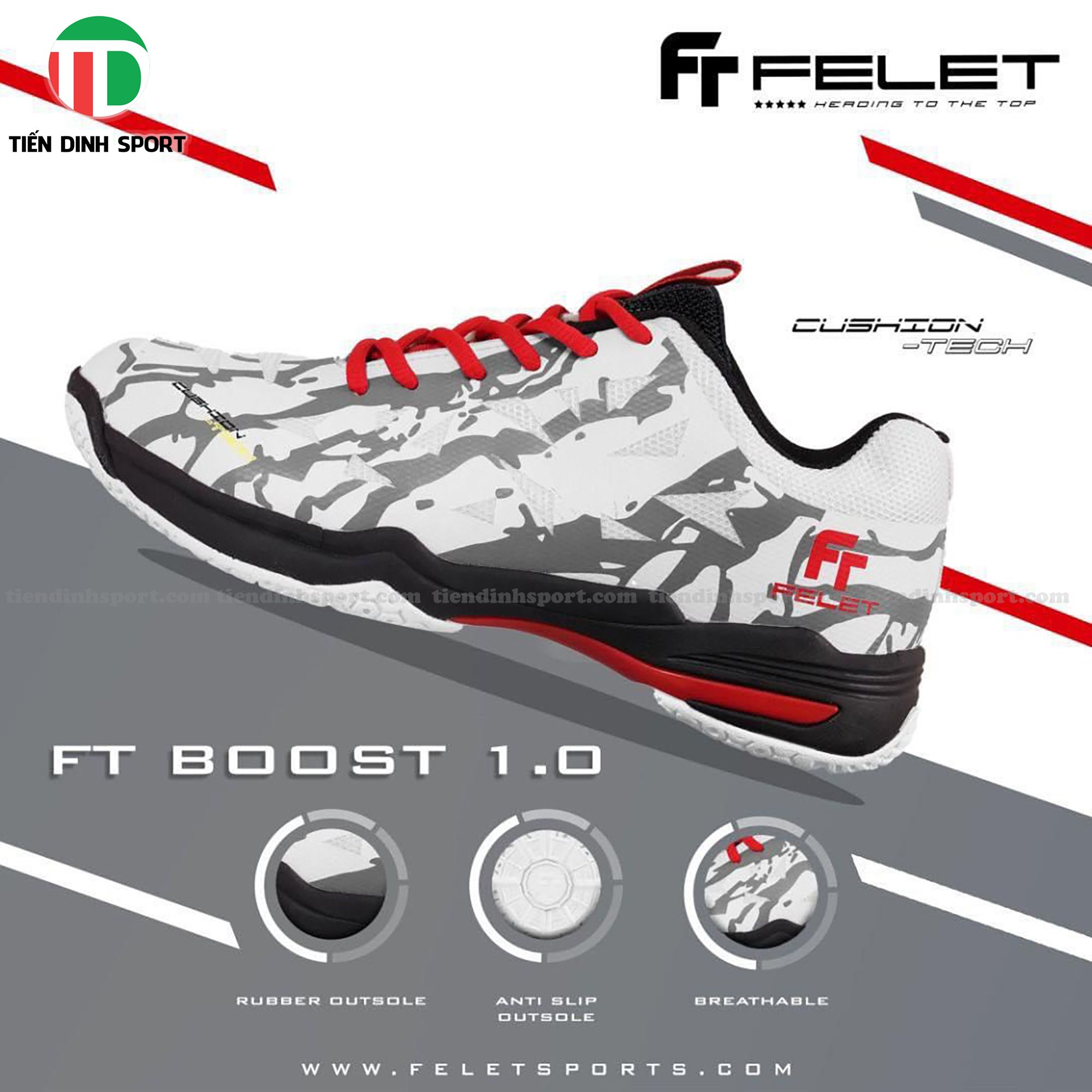 GIÀY CẦU LÔNG FELET FT BOOST 1.0