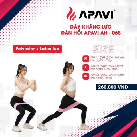 Dây kháng lực đàn hồi Apavi AH-086