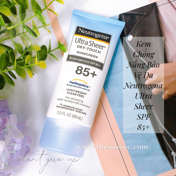 neutrogena ultra sheer spf 85