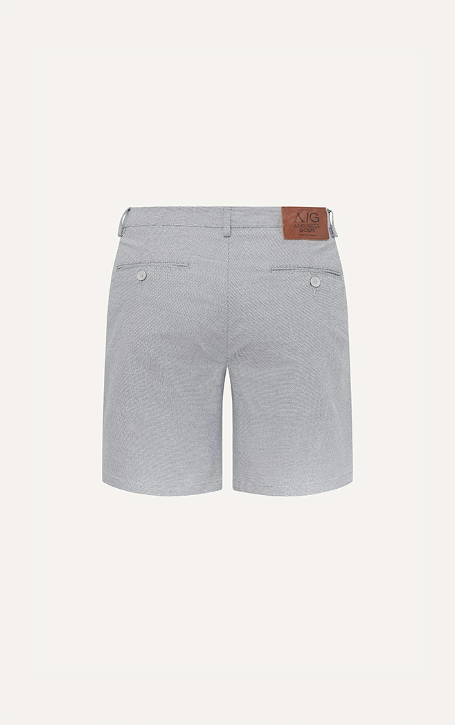 AG511 STUDIO SLIMFIT NEW PLEATED CHINO BASIC SHORT - LIGHT GREY