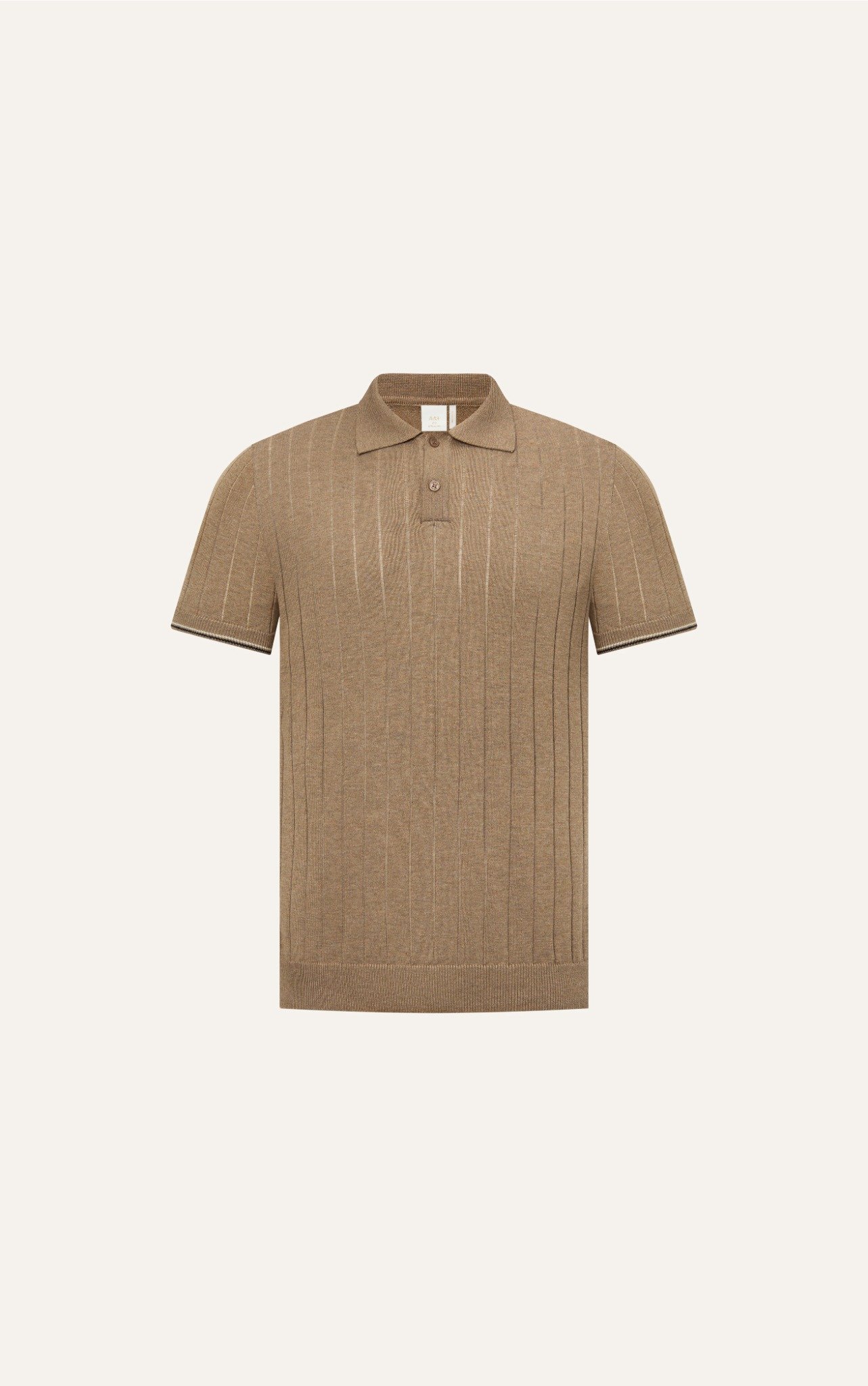 AG741 PREMIUM REGULAR FIT RIB STITCH POLO - BROWN