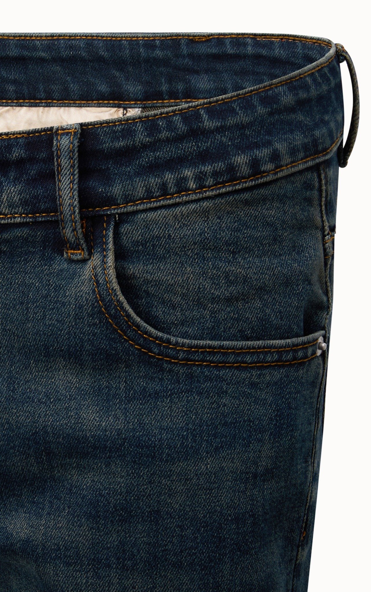 AG62 PREMIUM SLIMFIT JEANS WITH LABEL - DARK BLUE