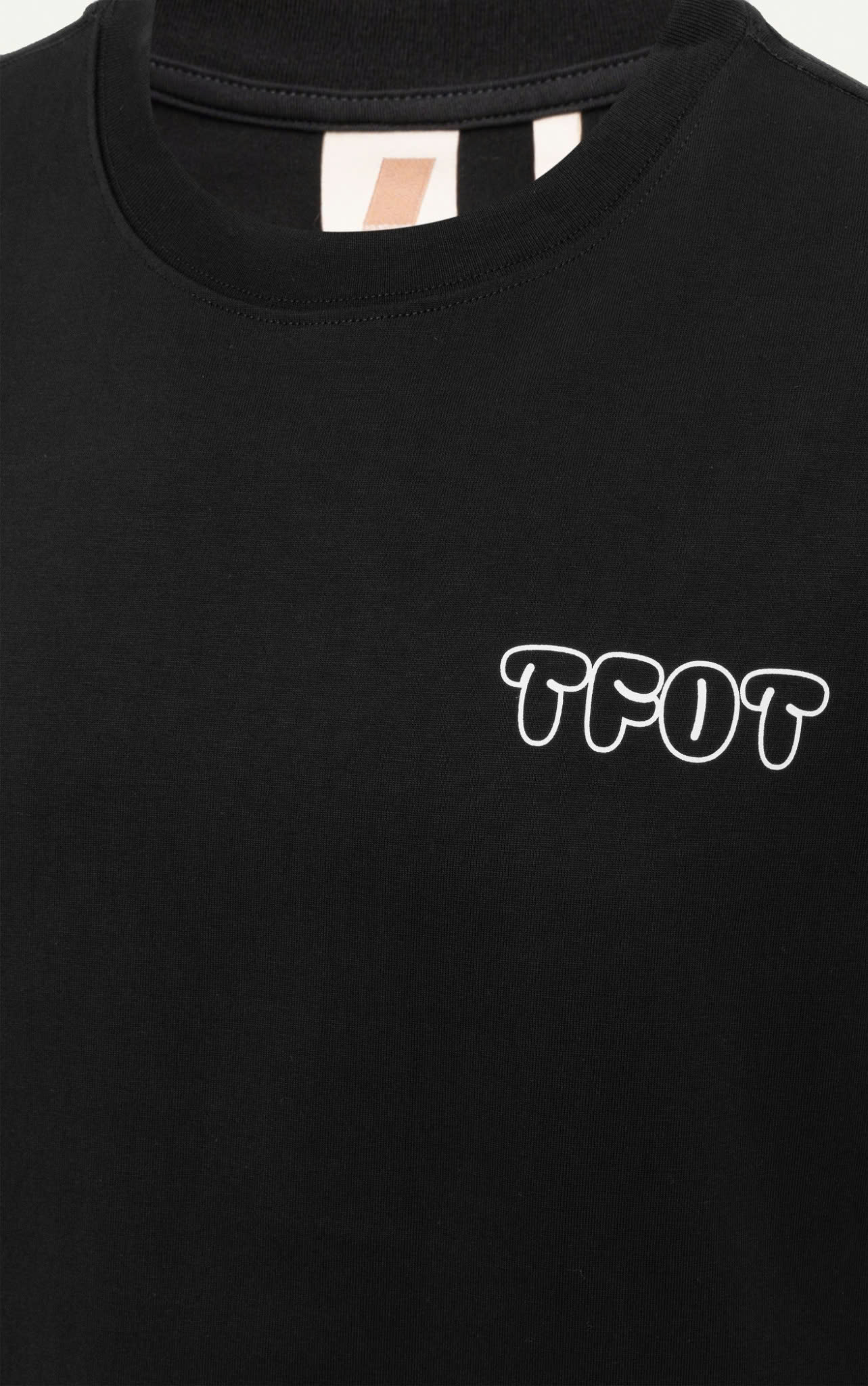 AG15 STUDIO LOOSE FIT BUBLE PRINTED LOGO T-SHIRT - BLACK