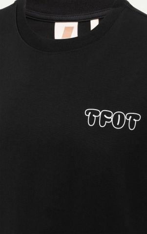 AG15 STUDIO LOOSE FIT BUBLE PRINTED LOGO T-SHIRT - BLACK