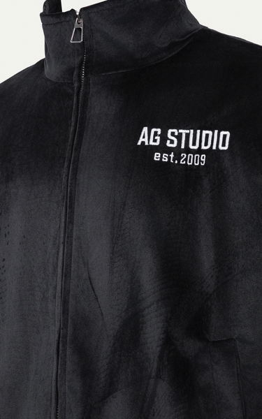  3815 STUDIO LOOSE FIT BASIC BOMBER JACKET - BLACK 