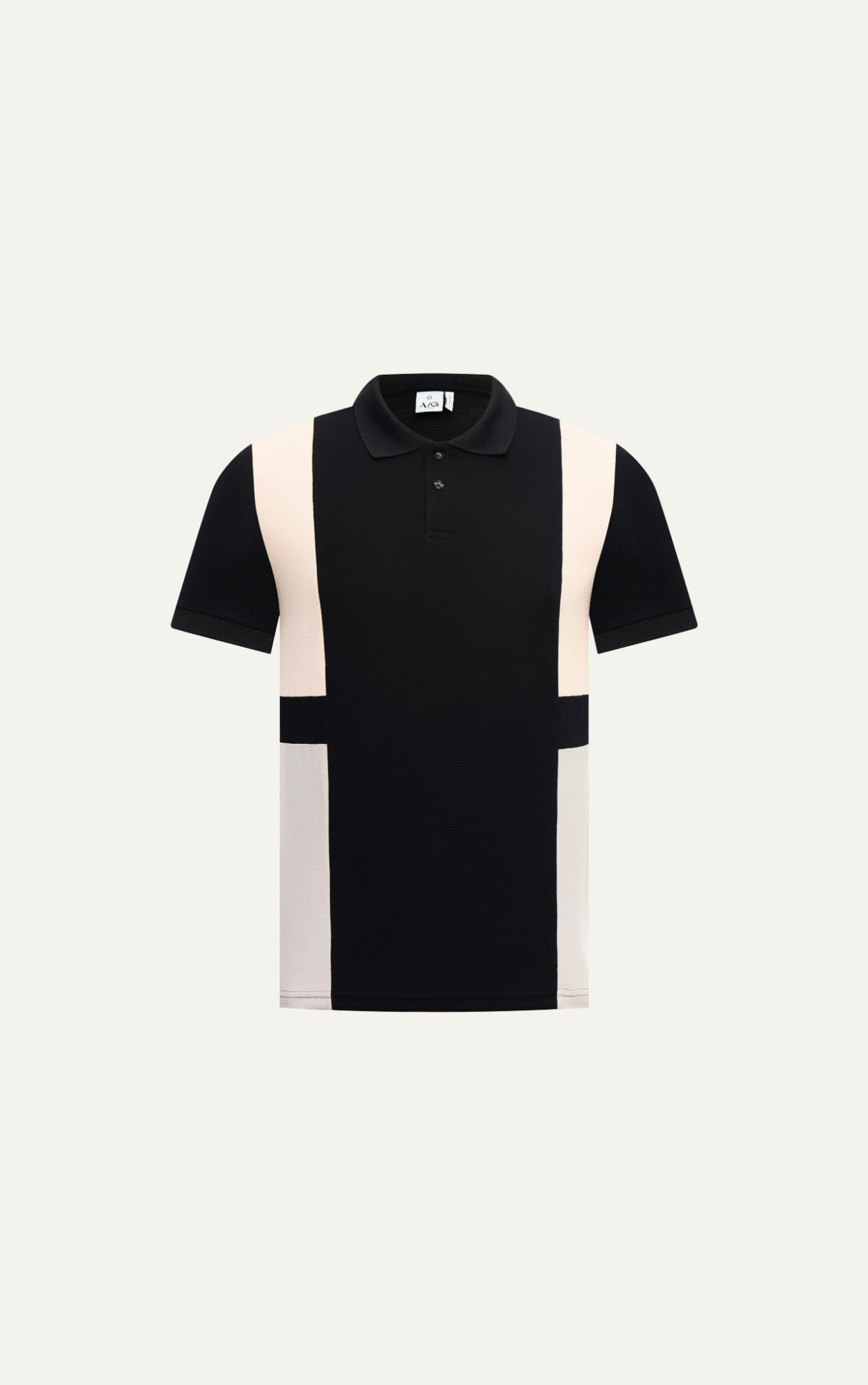 T71 FACTORY SLIMFIT POLO WITH MIX COLOR - BLACK