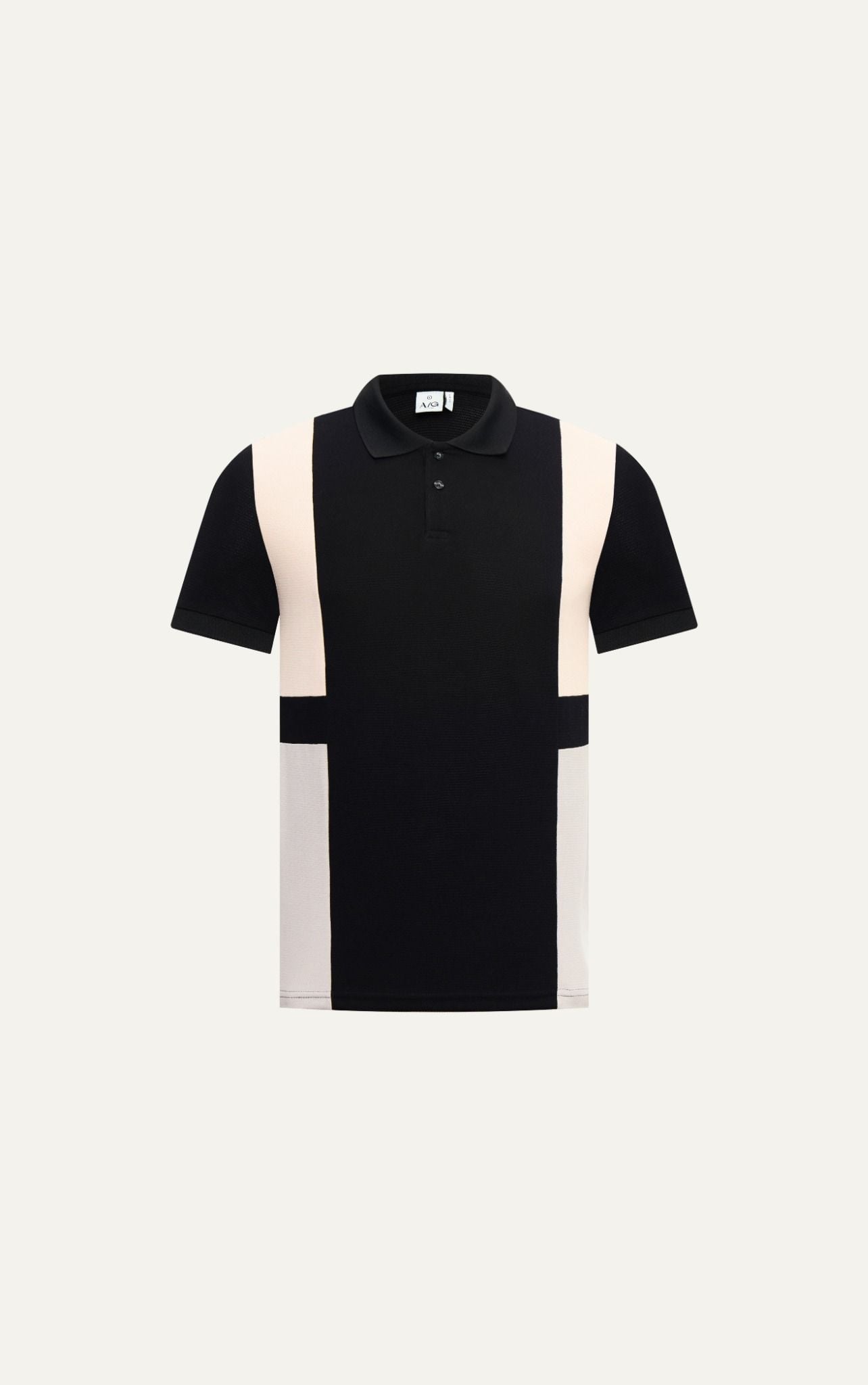  T71 FACTORY SLIMFIT POLO WITH MIX COLOR - BLACK 