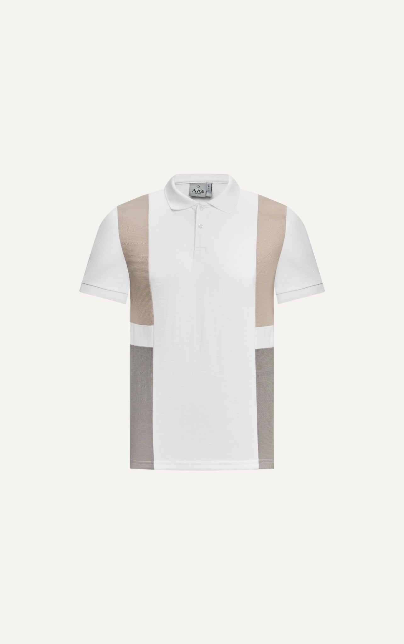 T71 FACTORY SLIMFIT POLO WITH MIX COLOR - BEIGE