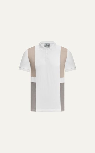  T71 FACTORY SLIMFIT POLO WITH MIX COLOR - BEIGE