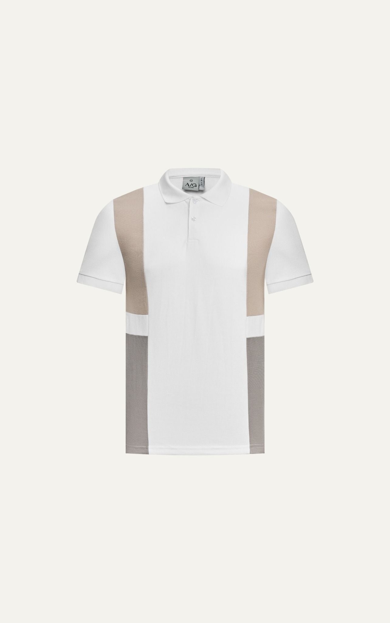  T71 FACTORY SLIMFIT POLO WITH MIX COLOR - BEIGE 