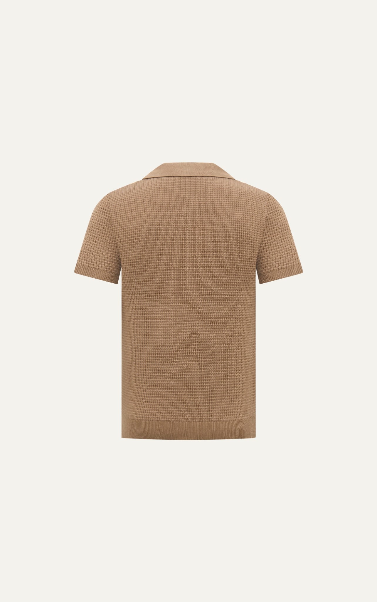 AG739 PREMIUM REGULAR FIT KNIT POLO - BROWN