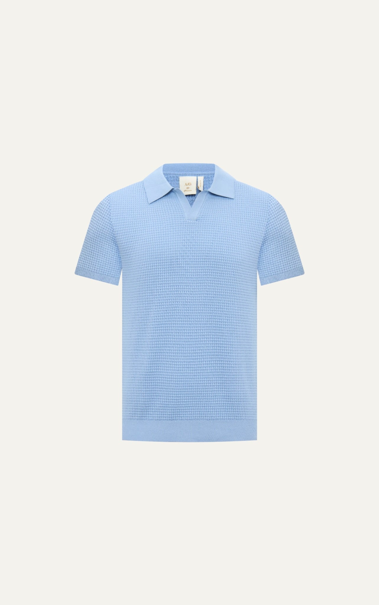 AG739 PREMIUM REGULAR FIT KNIT POLO - BLUE