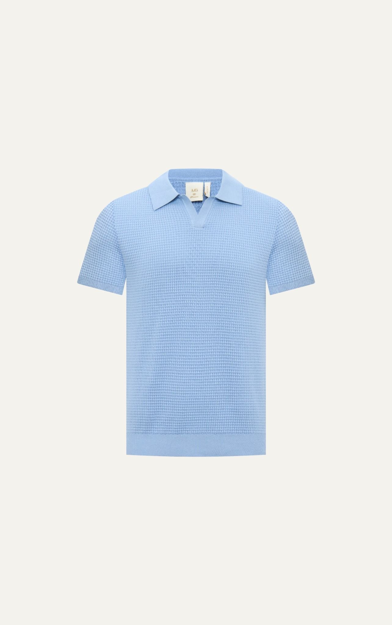  AG739 PREMIUM REGULAR FIT KNIT POLO - BLUE 