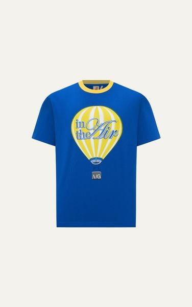  AG09 STUDIO LOOSE FIT LOGO T-SHIRT - BLUE