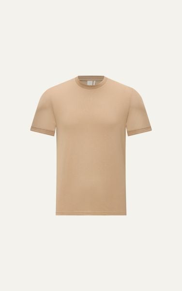  AG080 PREMIUM REGULAR FIT BASIC T-SHIRT - BEIGE