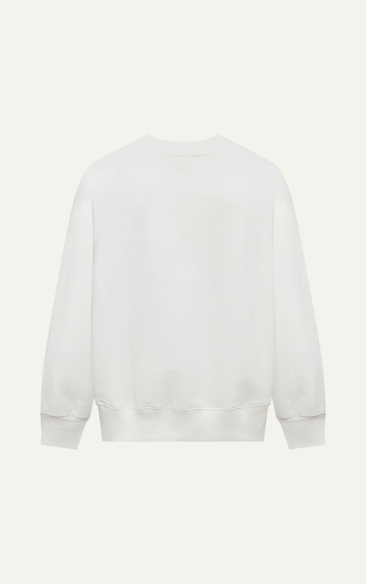 AGHT08 PREMIUM LOOSE FIT LONG-SLEEVED SHAWL COLLAR KNIT TOP - WHITE
