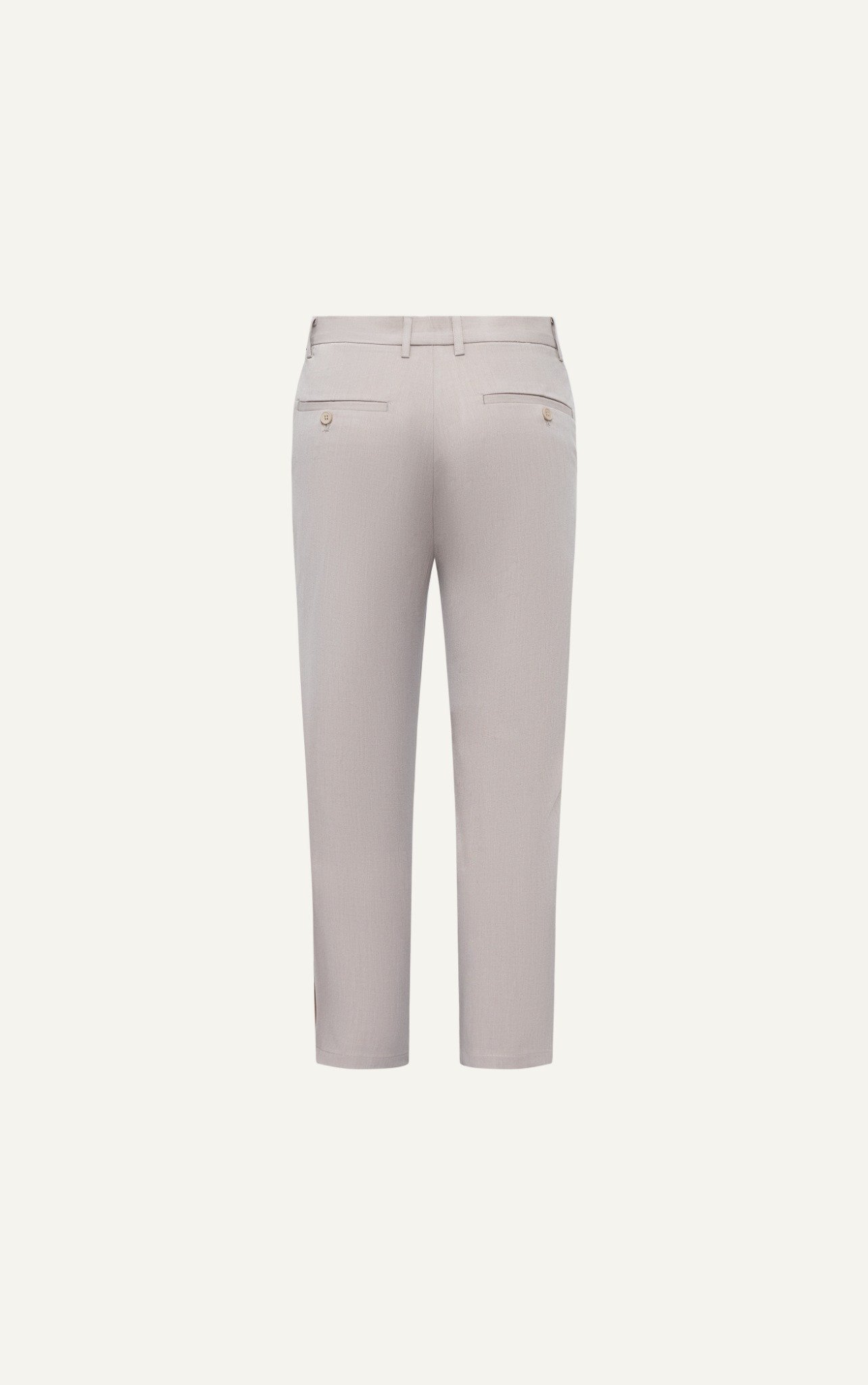 AG508 PREMIUM SLIMFIT ELASTIC WAIST TROUSERS - OFF WHITE