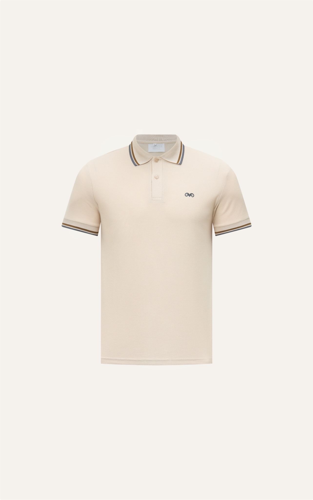 AG6101 PREMIUM SLIMFIT POLO - BEIGE