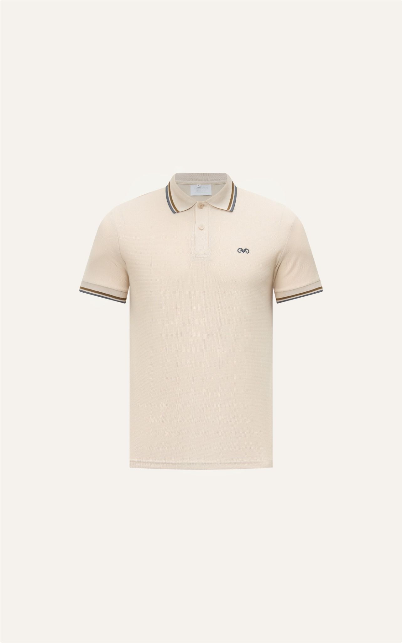  AG6101 PREMIUM SLIMFIT POLO - BEIGE 